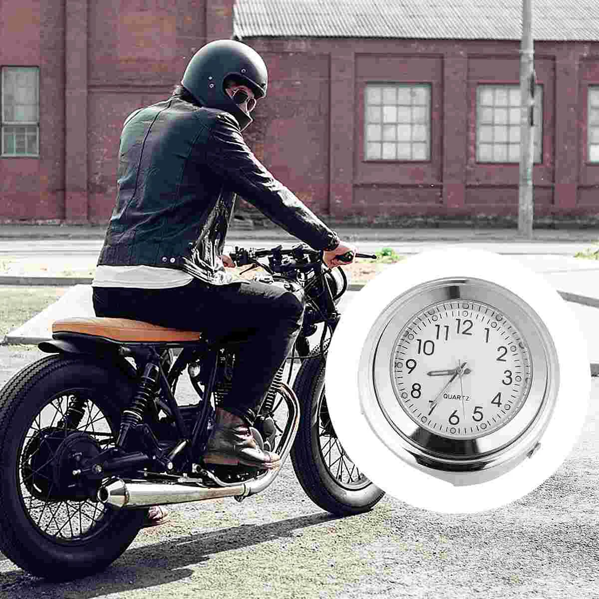 Waterproof Motorcycle Handlebar Dashboard Mount Clock Digital Handlebar Watch Compatible for Street Bike ( White )
Waterproof Motorcycle Handlebar Dashboard Mount Clock Digital Handlebar Watch Compatible for Street Bike ( White )