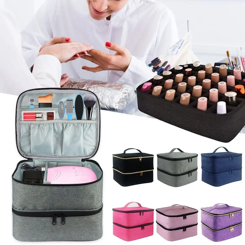 Essential Oils Organizer Cosmetic Handbag Nail Polish Carrying Case Nail Polish Storage Bag Double Layer Design
Essential Oils Organizer Cosmetic Handbag Nail Polish Carrying Case Nail Polish Storage Bag Double Layer Design
