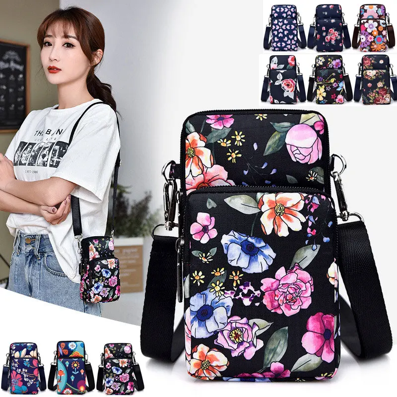 Fashion Printed Flowers Cell Phone Shoulder Bag Zipper Crossbody Daily Use Card Holder Casual Sport Bag Small Wallet For Women
Fashion Printed Flowers Cell Phone Shoulder Bag Zipper Crossbody Daily Use Card Holder Casual Sport Bag Small Wallet For Women