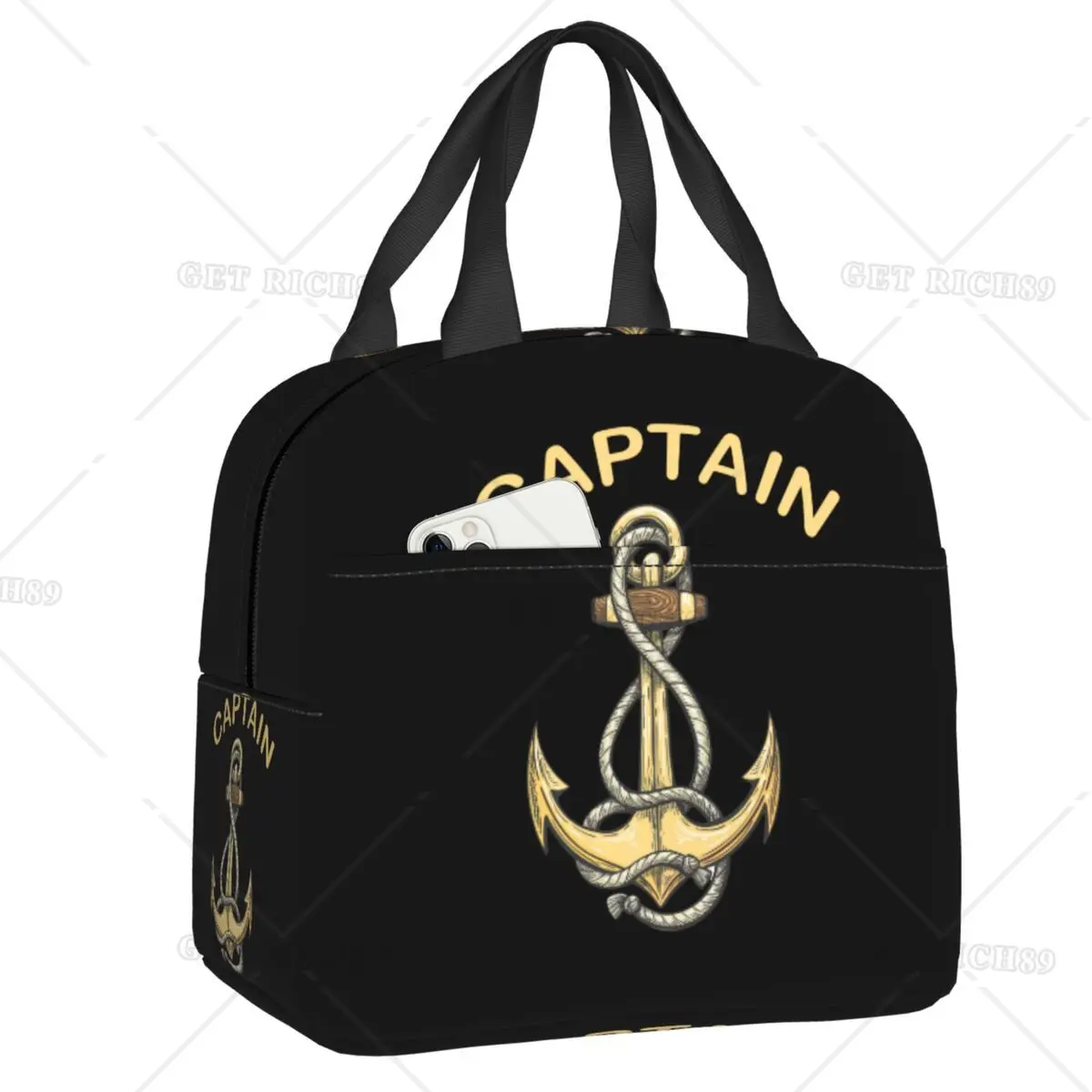 Nautical Captain Anchor Lunch Bag Resuable Cooler Thermal Insulated Food Lunch Box for Women Kids School Work Picnic Tote Bags
Nautical Captain Anchor Lunch Bag Resuable Cooler Thermal Insulated Food Lunch Box for Women Kids School Work Picnic Tote Bags