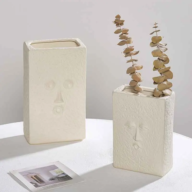 Ceramic Flower Vase Home Decoration Flower Arrangement Abstract Humna Face Art Vases Tabletop Windowsill Ornament Furnishings
Ceramic Flower Vase Home Decoration Flower Arrangement Abstract Humna Face Art Vases Tabletop Windowsill Ornament Furnishings