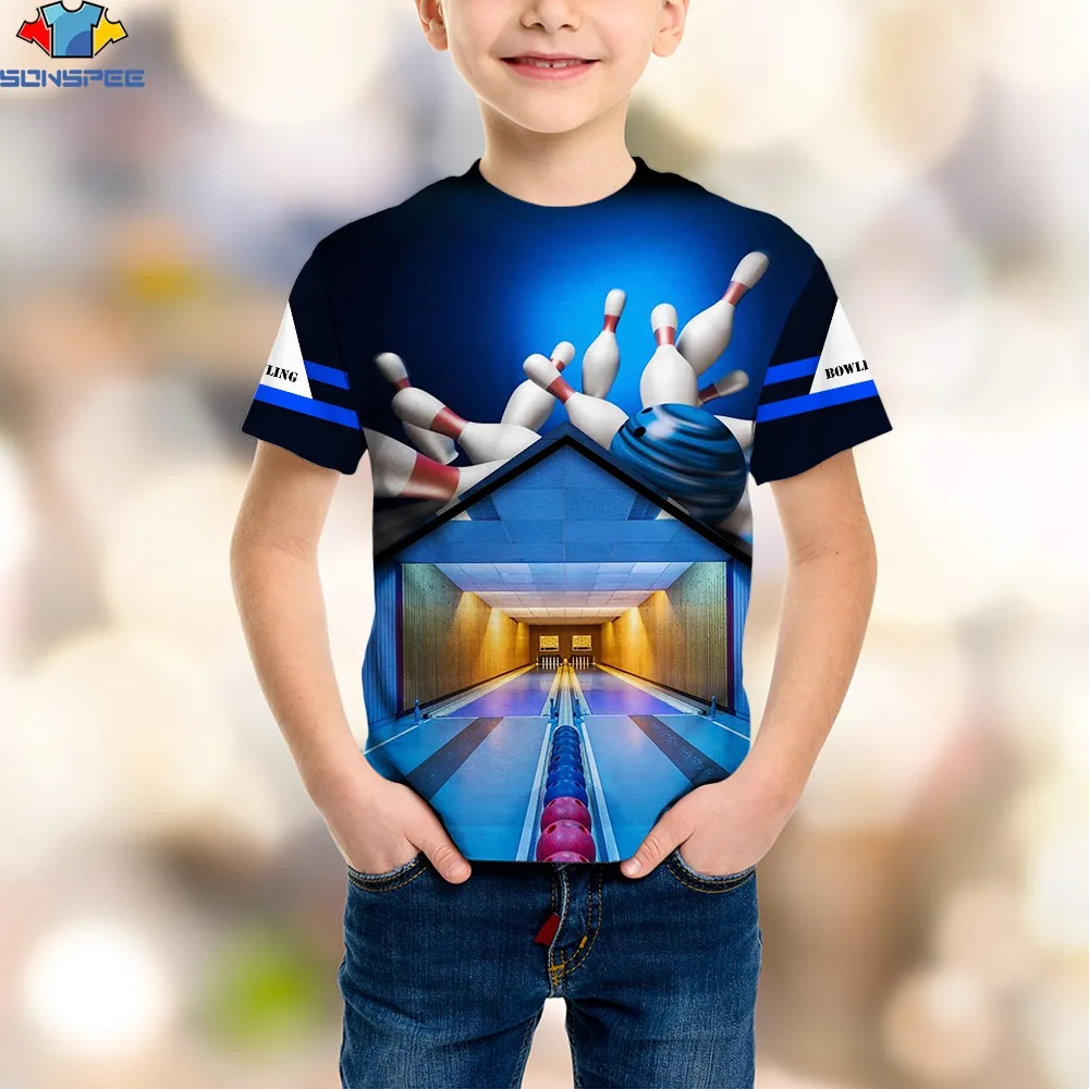 Летние повседневные футболки SONSPEE для маленьких мальчиков с 3D принтом, футболка для боулинга, спортивные уличные впитывающие пот Топы с кор...
Летние повседневные футболки SONSPEE для маленьких мальчиков с 3D принтом, футболка для боулинга, спортивные уличные впитывающие пот Топы с кор...