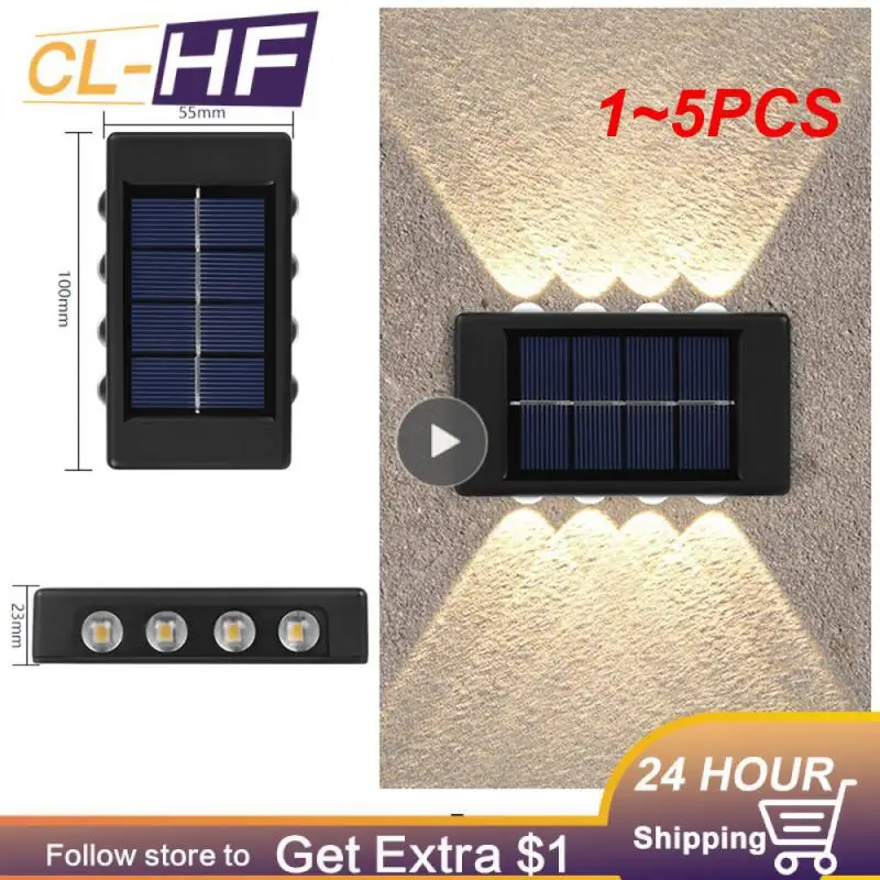 1~5PCS Solar Wall Lamp Outdoor Waterproof Up And Down Luminous Lighting
1~5PCS Solar Wall Lamp Outdoor Waterproof Up And Down Luminous Lighting