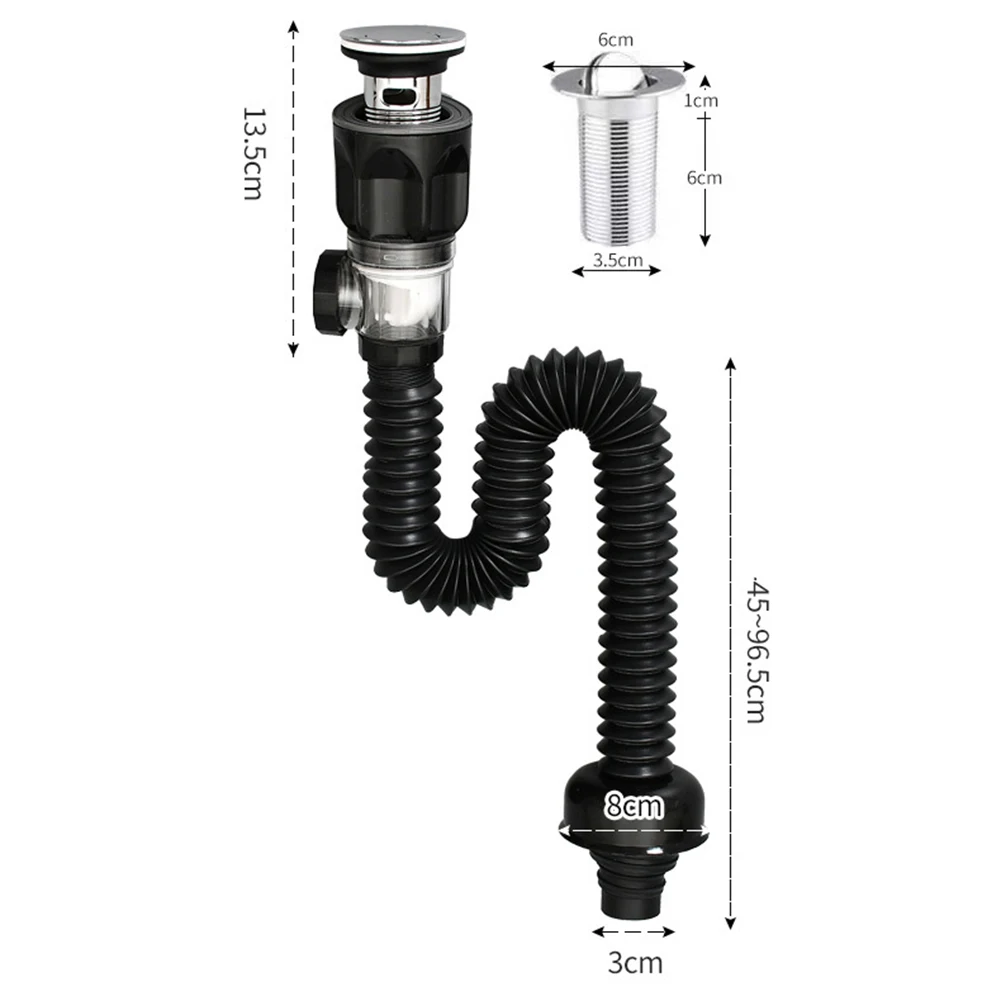Universal Sink Drain Pipe Set Retractable Deodorant Sewer Drainage Water Hose Wash Basin Drainer Bathroom Kitchen Accessories
Universal Sink Drain Pipe Set Retractable Deodorant Sewer Drainage Water Hose Wash Basin Drainer Bathroom Kitchen Accessories