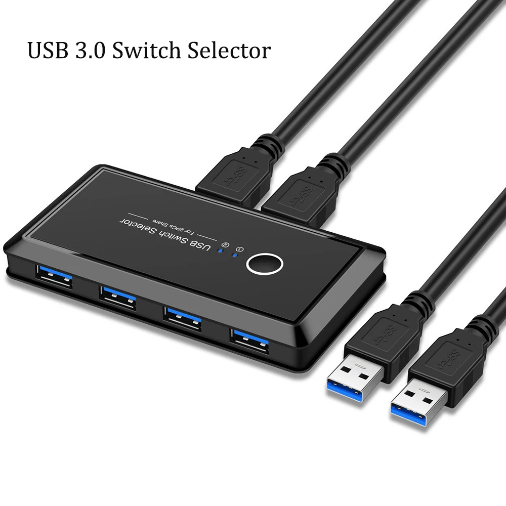 Переключатель USB 3,0 2,0 KVM, 2 порта, 4 устройства, 2x4, переключатель USB для клавиатуры, мыши, принтера, монитора, KVM, концентратор переключателя
Переключатель USB 3,0 2,0 KVM, 2 порта, 4 устройства, 2x4, переключатель USB для клавиатуры, мыши, принтера, монитора, KVM, концентратор переключателя
