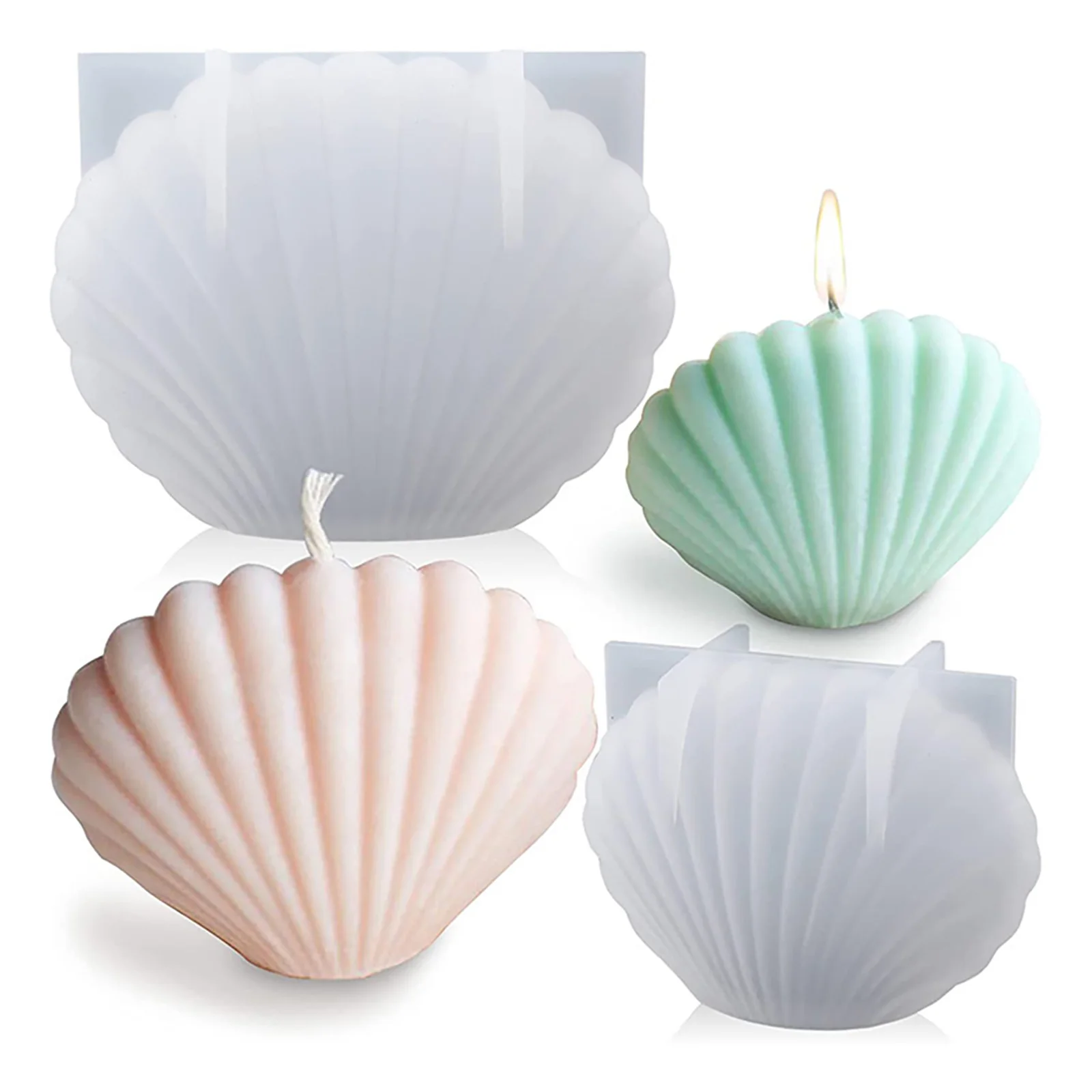 Accessories Shell Candle Mold Mould Scented Candles Silicone Soap Making Supplies Chocolate Cake Craft Handmade
Accessories Shell Candle Mold Mould Scented Candles Silicone Soap Making Supplies Chocolate Cake Craft Handmade