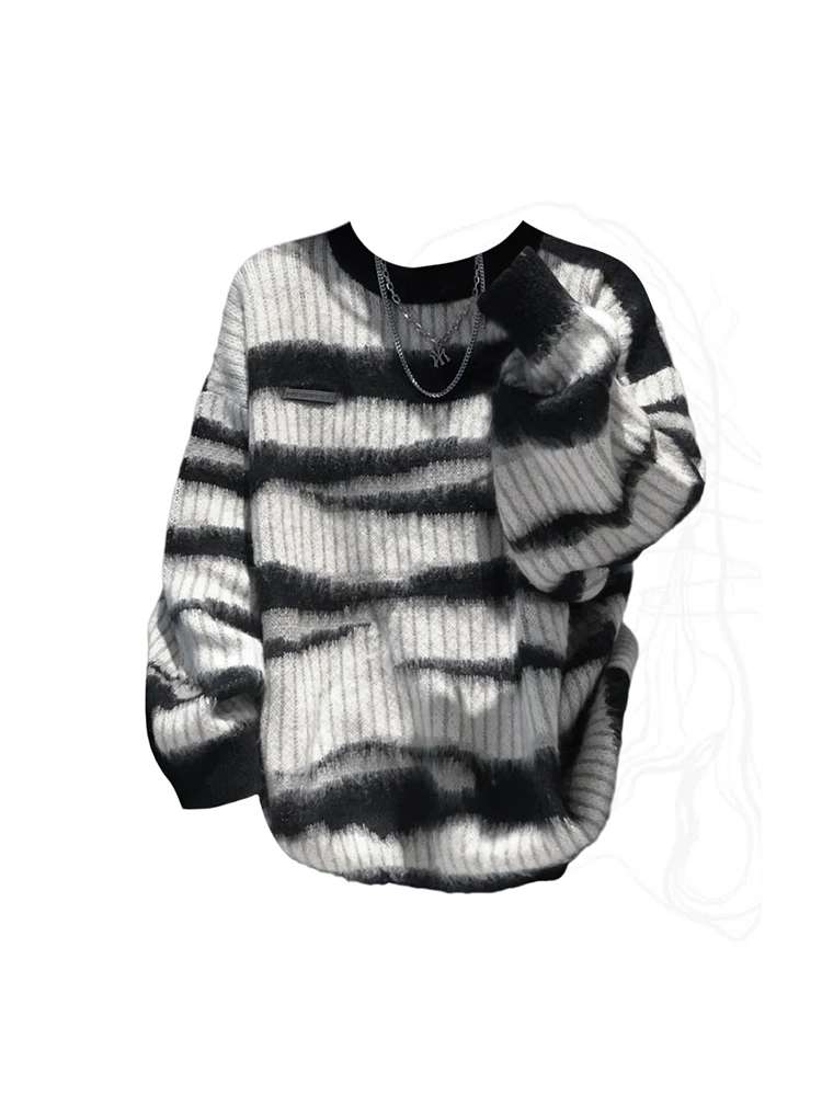 Fashion Simple Classical Striped Knitted Pullovers Vintage Basic O-Neck Long Sleeve Sweater Casual Autumn Winter Y2K Streetwear
Fashion Simple Classical Striped Knitted Pullovers Vintage Basic O-Neck Long Sleeve Sweater Casual Autumn Winter Y2K Streetwear