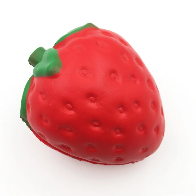 

Jumbo Strawberry Squishy Simulation Fruit PU Bread Slow Rising Cream Scented Soft Squeeze Toy Stress Relief for Kid Funny Gift