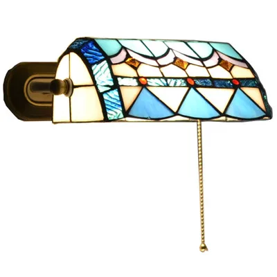 Vintage Brown Metal Base With Stained Glass Shade LED E27 Wall Lamps With Pull Down Switch Bedside Lamp
Vintage Brown Metal Base With Stained Glass Shade LED E27 Wall Lamps With Pull Down Switch Bedside Lamp