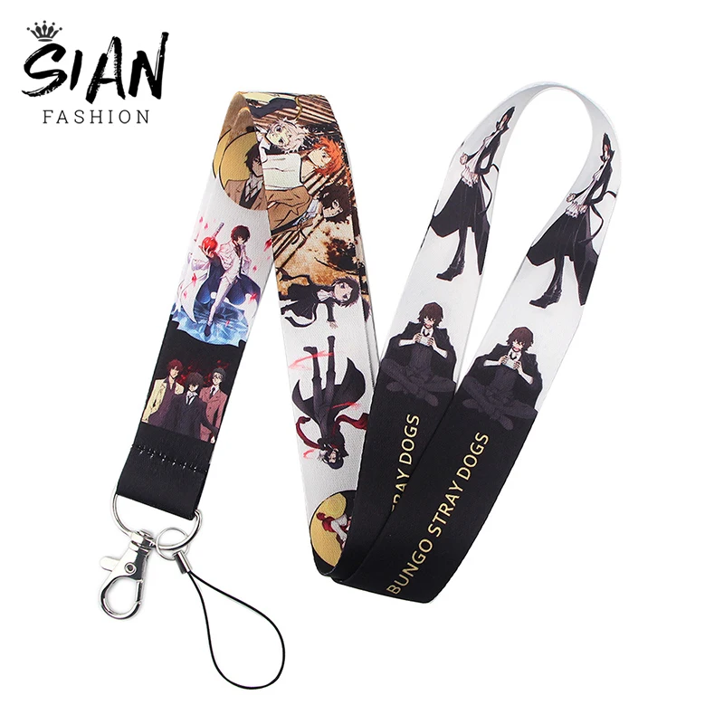 Anime Bungou Stray Dogs Ribbon Lanyards Keychains Holder Hanging Rope Neck Straps for Phone ID Card Keyrings Creative Jewelry
Anime Bungou Stray Dogs Ribbon Lanyards Keychains Holder Hanging Rope Neck Straps for Phone ID Card Keyrings Creative Jewelry