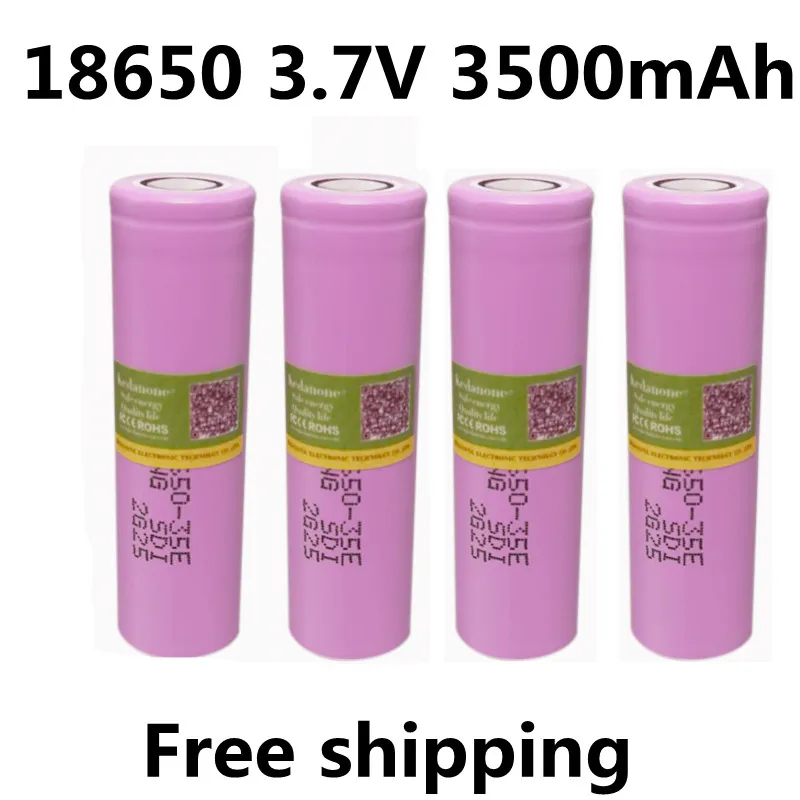 2023New Original Made In Korea18650 3500mAh 20A Discharge INR18650-35E 3.7v 18650 Battery 3.7V Rechargable Battery+Free Shipping
2023New Original Made In Korea18650 3500mAh 20A Discharge INR18650-35E 3.7v 18650 Battery 3.7V Rechargable Battery+Free Shipping