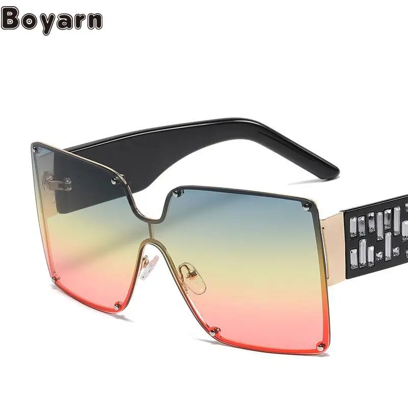 Boyarn New Style Large Frame Fashion Sunglasses Personality Gradually Sea Westerns Sunglasses Retro Rimless Mesh Red Sunshade Su
Boyarn New Style Large Frame Fashion Sunglasses Personality Gradually Sea Westerns Sunglasses Retro Rimless Mesh Red Sunshade Su