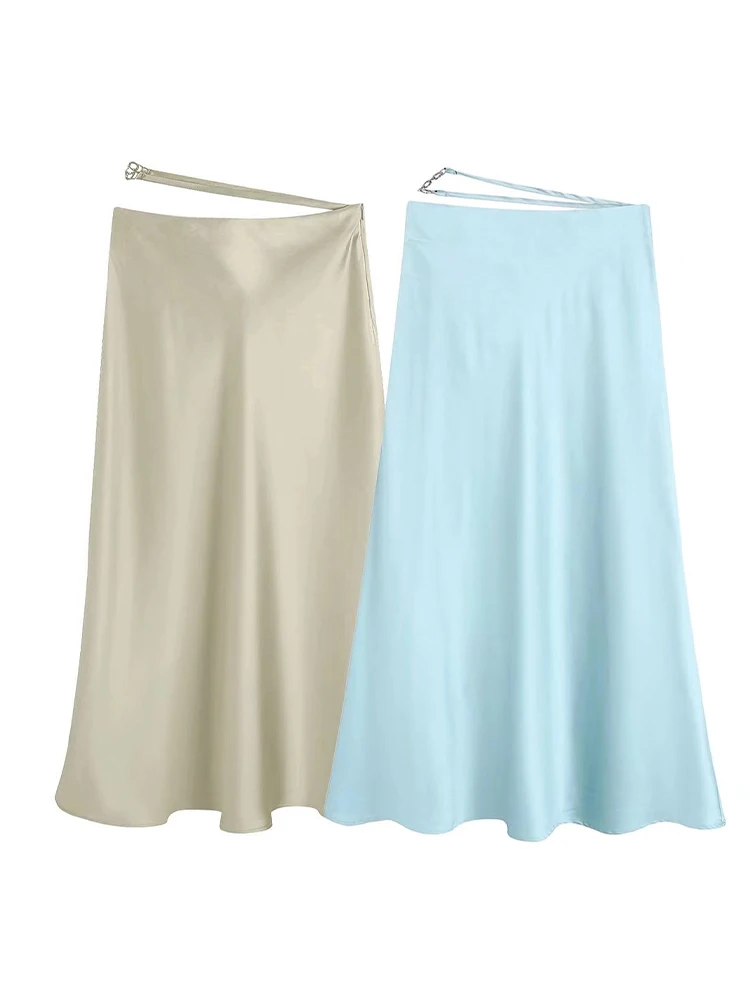 PB&ZA2466331 Women 2022 New Fashion satin texture Midi Skirt Vintage High Waist side Zipper Female Skirts Mujer 2466/331
PB&ZA2466331 Women 2022 New Fashion satin texture Midi Skirt Vintage High Waist side Zipper Female Skirts Mujer 2466/331