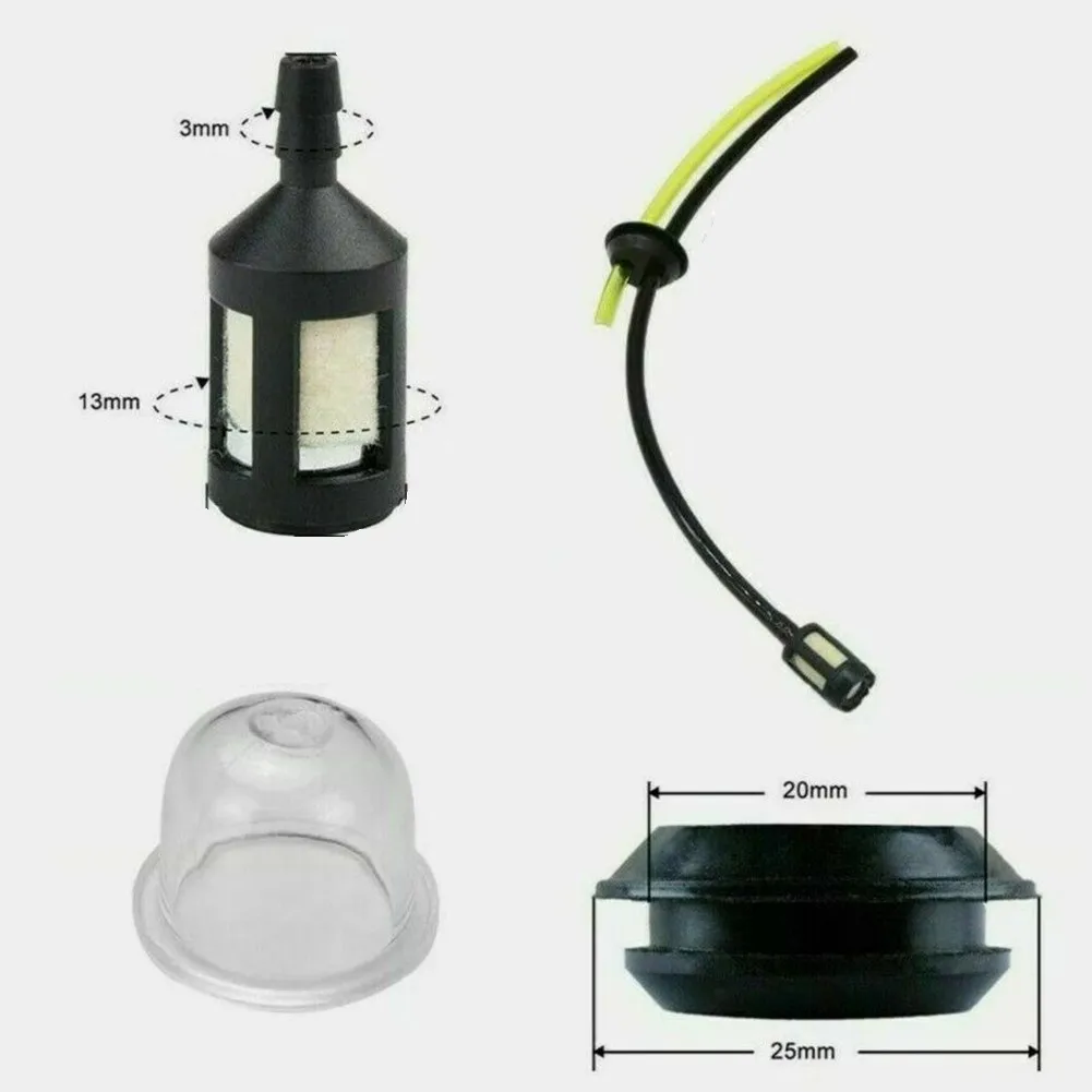 1set Fuel Hose Pipe Filter Primer Kit Gromett Hedge Cutter Chainsaw Petrol Garden String Trimmer Spare Accessories
1set Fuel Hose Pipe Filter Primer Kit Gromett Hedge Cutter Chainsaw Petrol Garden String Trimmer Spare Accessories