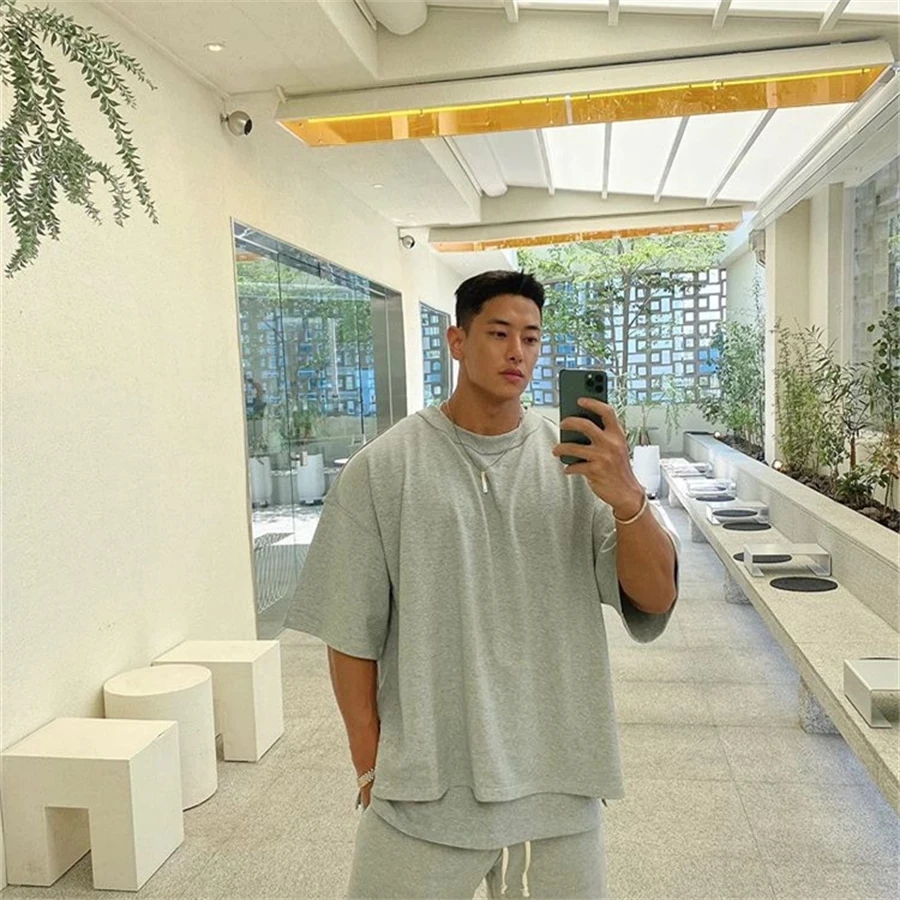 Men New Tshirt Gyms Fitness Splicing Fashion Leisure T-shirt Male Fitness Tees Tight-Fitting Quick Drying Short Sleeved T-shirt
Men New Tshirt Gyms Fitness Splicing Fashion Leisure T-shirt Male Fitness Tees Tight-Fitting Quick Drying Short Sleeved T-shirt