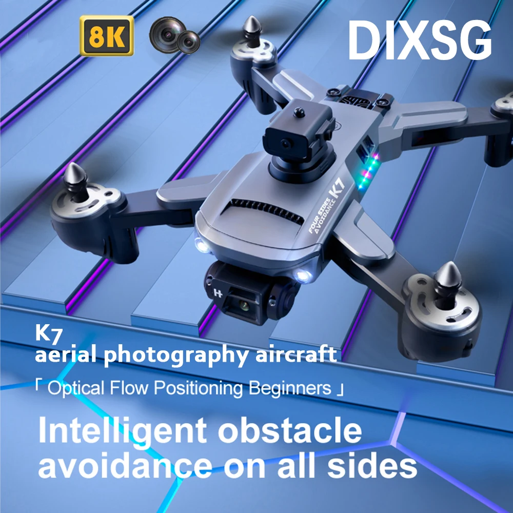 DIXSG K7 Drone Препятствия Двойная камера Складная 8K Аэрофотосъемка Самолет Оптический поток парящий RC Quadcopter Игрушка
DIXSG K7 Drone Препятствия Двойная камера Складная 8K Аэрофотосъемка Самолет Оптический поток парящий RC Quadcopter Игрушка