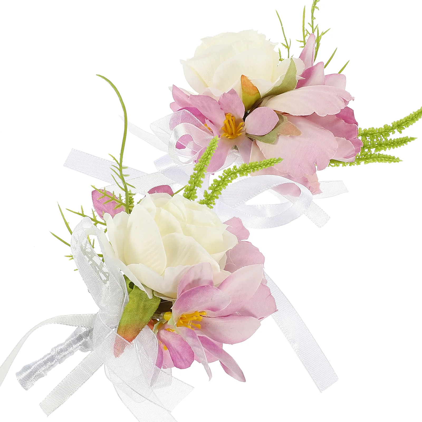 1 Set Of Delicate Artificial Western Style Elegant Rustic Flower Wrist Corsage Bride Wrist Decor Corsage Wrist Band Set 
1 Set Of Delicate Artificial Western Style Elegant Rustic Flower Wrist Corsage Bride Wrist Decor Corsage Wrist Band Set