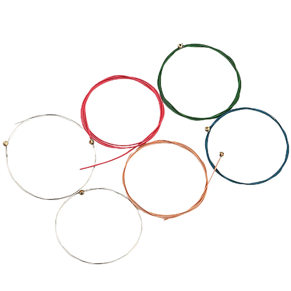6 Pcs Classical Guitar Strings Replacements Accessories 89.8X0.12CM Colorful Steel Accessory Student
6 Pcs Classical Guitar Strings Replacements Accessories 89.8X0.12CM Colorful Steel Accessory Student