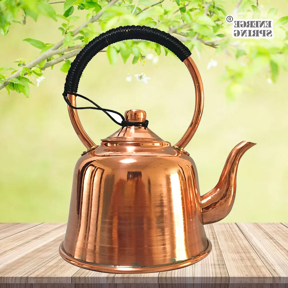 1.5L Pure Teapot Thickened Red Brass Boiling Kettle Anti Scald Milk Pot Vintage Copper Tea Set For Home
1.5L Pure Teapot Thickened Red Brass Boiling Kettle Anti Scald Milk Pot Vintage Copper Tea Set For Home
