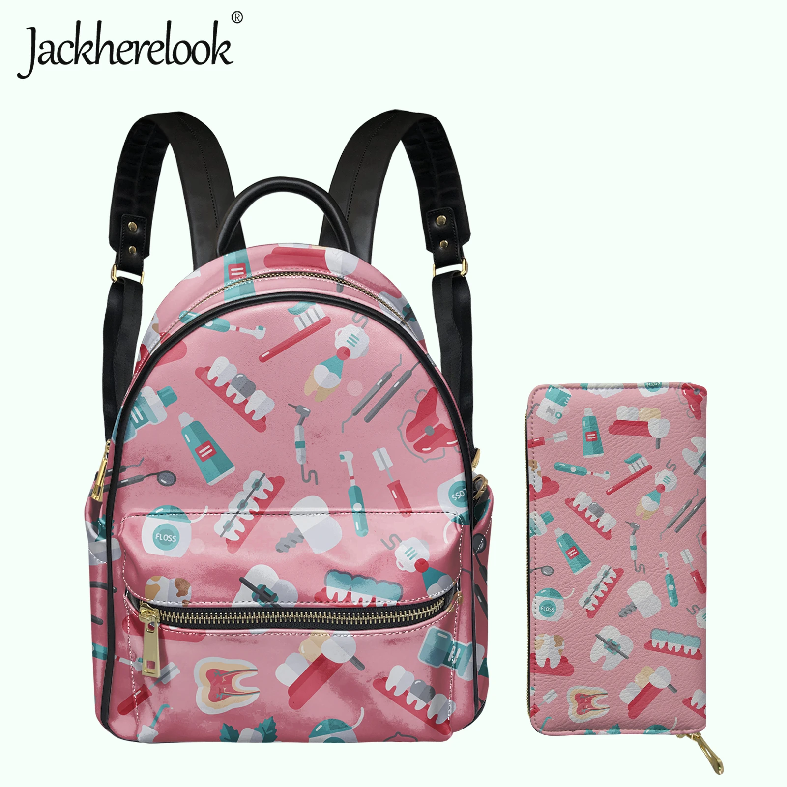 Jackherelook 2022 Women 2Pcs/Set School Bag Set Cartoon Dental Tooth Cartoon Pattern Backpack for Teen Girls Leather Satchel
Jackherelook 2022 Women 2Pcs/Set School Bag Set Cartoon Dental Tooth Cartoon Pattern Backpack for Teen Girls Leather Satchel