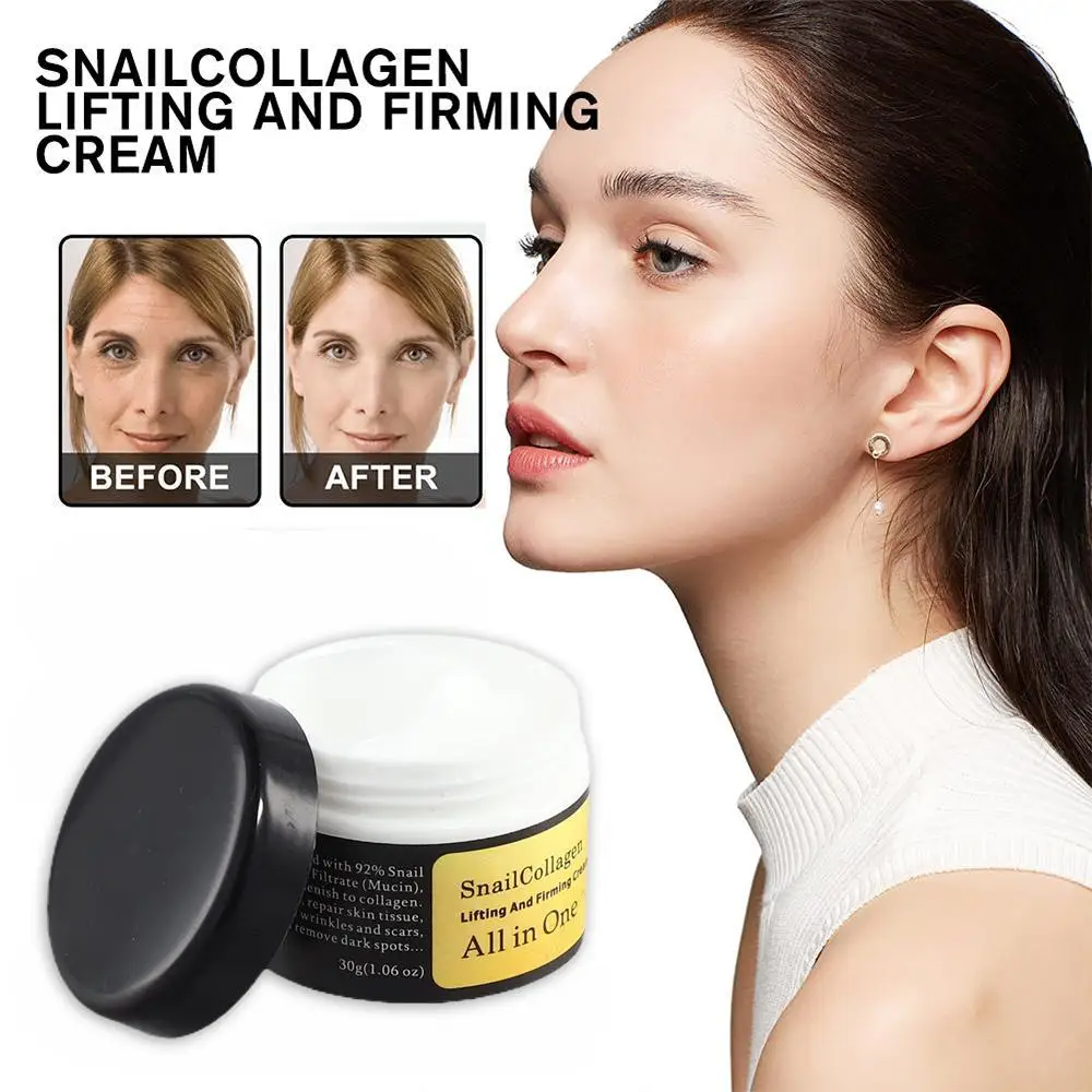 

Snail Face Cream Collagen Anti-Wrinkle Whitening Facial Cream Hyaluronic Acid Moisturizing Anti-aging Nourishing Serum Skin Care