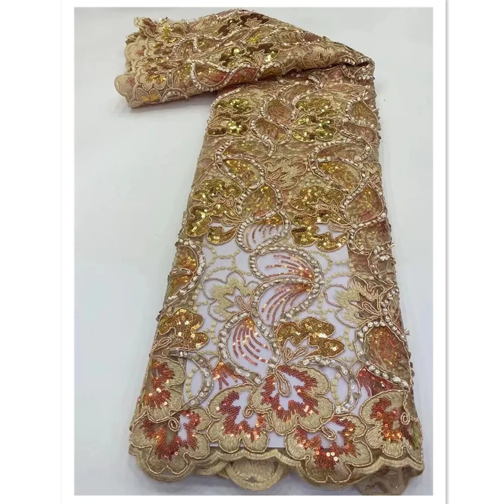 NI.AI African Net Lace 2022 High Quality Lace With Sequins French Tulle Lace 5Yards Nigerian Lace For Wedding Party LY841
NI.AI African Net Lace 2022 High Quality Lace With Sequins French Tulle Lace 5Yards Nigerian Lace For Wedding Party LY841