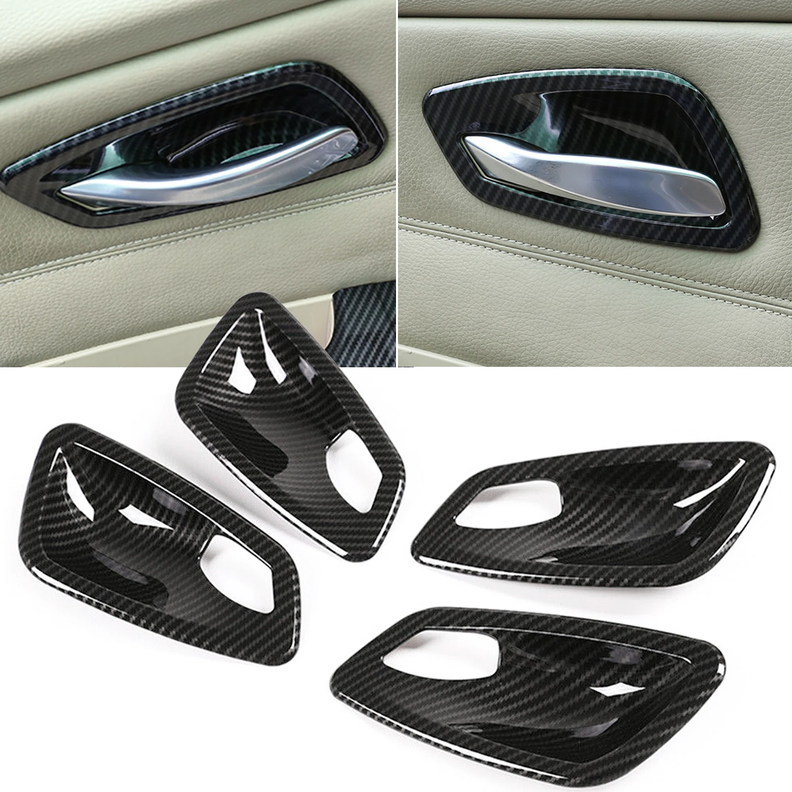 Carbon Fiber Style Interior Door Handle Bowl Cover Trim For BMW E90 E91 M3 Sedan 2005-2012
Carbon Fiber Style Interior Door Handle Bowl Cover Trim For BMW E90 E91 M3 Sedan 2005-2012