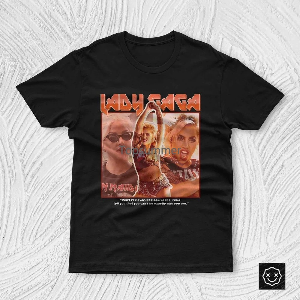 

Рубашка Леди Гага винтажная Леди Гага футболка металлическая рок-музыка футболка музыкальная группа рубашка подарок рубашка 80-90-х рубашка