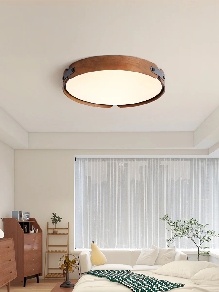 Ceiling lamps Japanese creative walnut bedroom lamp Modern lamp Round room lamp Main bedroom Restaurant Nordic lamp
Ceiling lamps Japanese creative walnut bedroom lamp Modern lamp Round room lamp Main bedroom Restaurant Nordic lamp