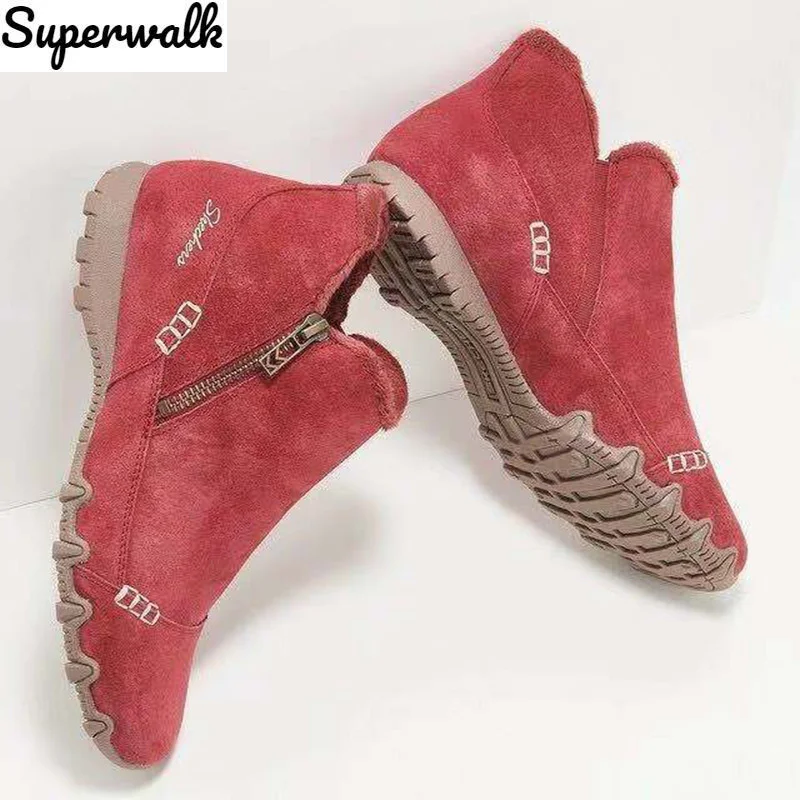 Women New 2021 Winter Snow Boots Female Flock Platform Flat Shoes Ladies Slide Zipper Shallow Keep Warm Casual Outdoor Boot
Women New 2021 Winter Snow Boots Female Flock Platform Flat Shoes Ladies Slide Zipper Shallow Keep Warm Casual Outdoor Boot
