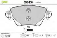 VALEO 598434 REAR BRAKE BALATASI MONDEO III 0004 JAGUAR X TYPE S TYPE XJ TYPE 0309 KAMPANYALI (tk.)
VALEO 598434 REAR BRAKE BALATASI MONDEO III 0004 JAGUAR X TYPE S TYPE XJ TYPE 0309 KAMPANYALI (tk.)