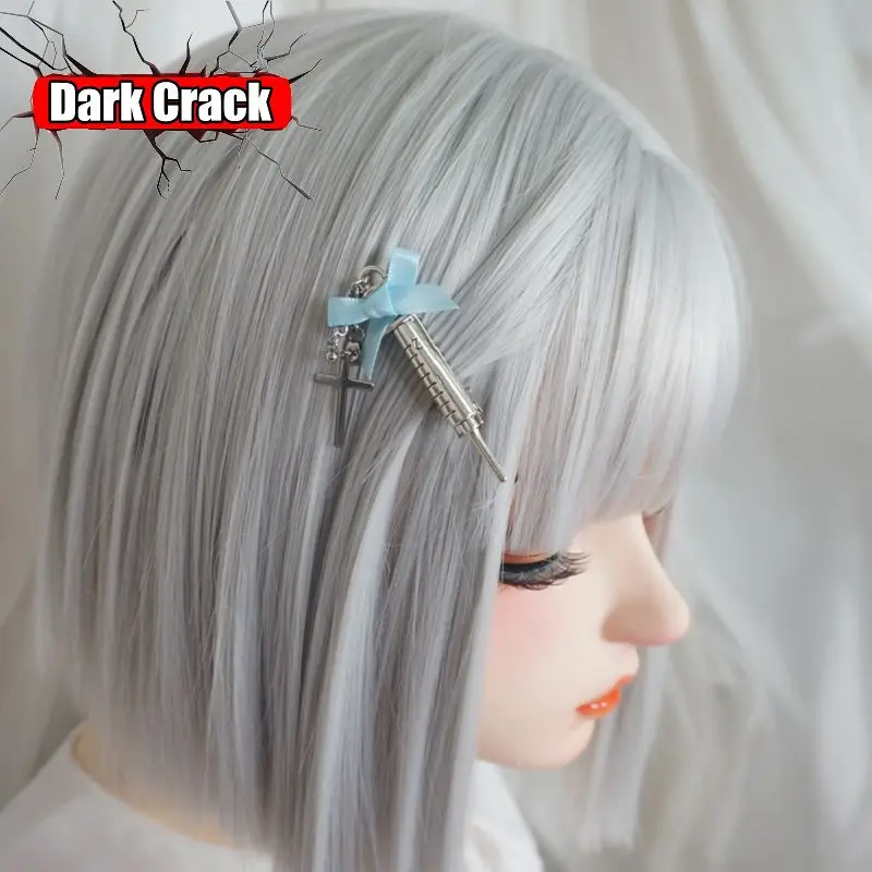 Woman Y2K Girl Cross Side Hairpin Sweet Syringe Streetwear hair Barrettes hair clip hairgrips Gothic Punk Harajuku hairpins
Woman Y2K Girl Cross Side Hairpin Sweet Syringe Streetwear hair Barrettes hair clip hairgrips Gothic Punk Harajuku hairpins