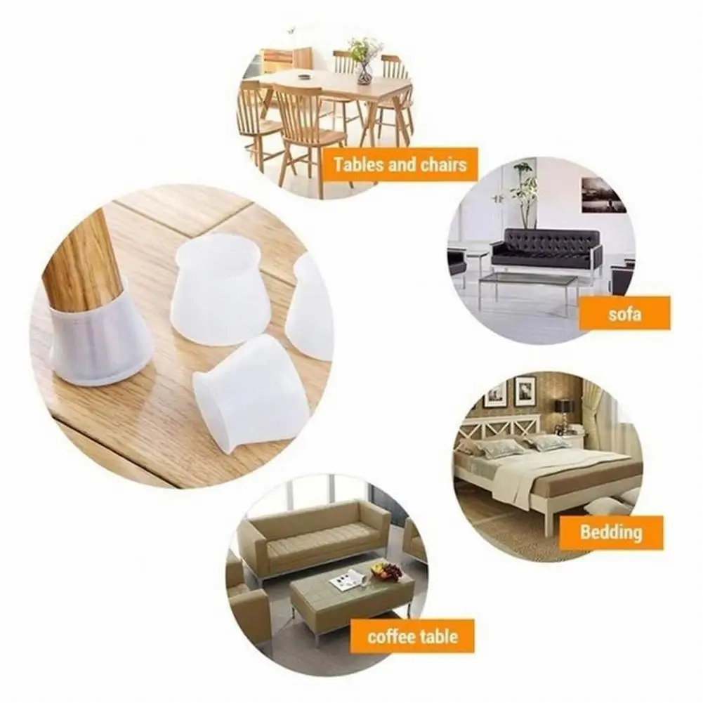 For Furniture Feet Chair Leg Cap Chair Foot Cover Home Kitchen White Protect The Floor Silicone Gel Wear-resistant
For Furniture Feet Chair Leg Cap Chair Foot Cover Home Kitchen White Protect The Floor Silicone Gel Wear-resistant