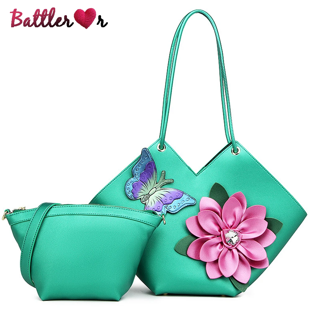 Fashion 3D Flower Handbag and Purse for Women High Quality Leather Women's Armpit Bag Designer Buttlerfly Shoulder Composite Bag 
Fashion 3D Flower Handbag and Purse for Women High Quality Leather Women's Armpit Bag Designer Buttlerfly Shoulder Composite Bag