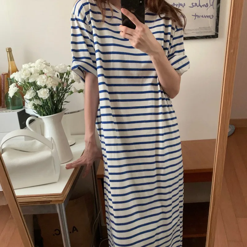 2023 Ins Hot Sale Summer Pajamas Dress for Young Women Ladies Striped Printed Long Home Dresses Korea Fashion Casual Loungewear
2023 Ins Hot Sale Summer Pajamas Dress for Young Women Ladies Striped Printed Long Home Dresses Korea Fashion Casual Loungewear