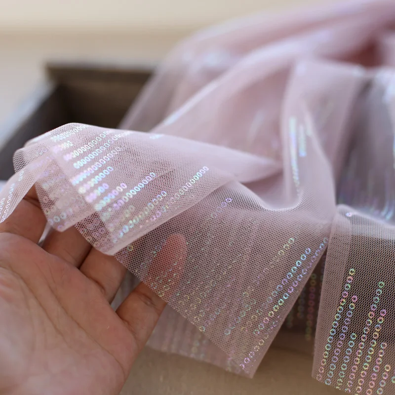 5 COLOR New Pink White Black Sequined Mesh Lace Fabric Dress Skirt Wedding Tulle Stage Clothing Fabric
5 COLOR New Pink White Black Sequined Mesh Lace Fabric Dress Skirt Wedding Tulle Stage Clothing Fabric