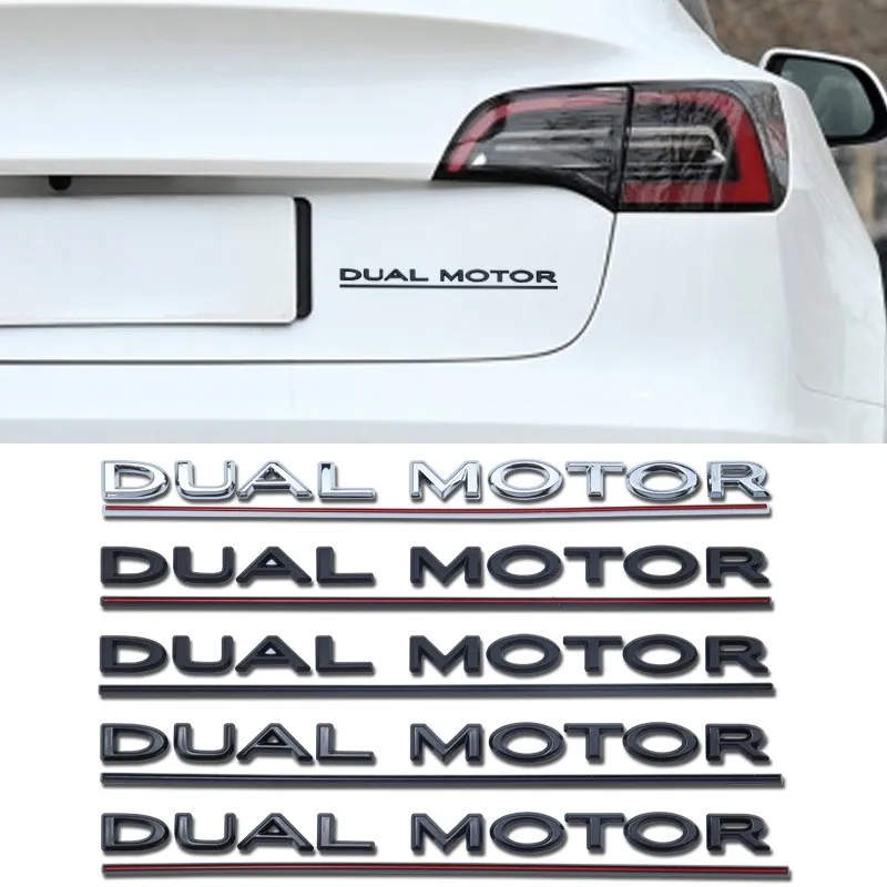 ABS Dual Motor Letters Rear Boot Tailgate Trunk Logo Emblem Badge Car Sticker Decal for Tesla Model 3 Model X Model S Y
ABS Dual Motor Letters Rear Boot Tailgate Trunk Logo Emblem Badge Car Sticker Decal for Tesla Model 3 Model X Model S Y