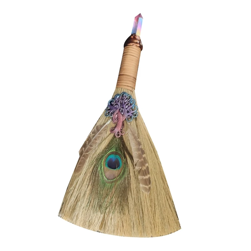 12-inch Wicca Decor Altar Decoration Witch Accessories Amethyst Broom Pendant Quartz Feather Tree Home Protection Banish
12-inch Wicca Decor Altar Decoration Witch Accessories Amethyst Broom Pendant Quartz Feather Tree Home Protection Banish