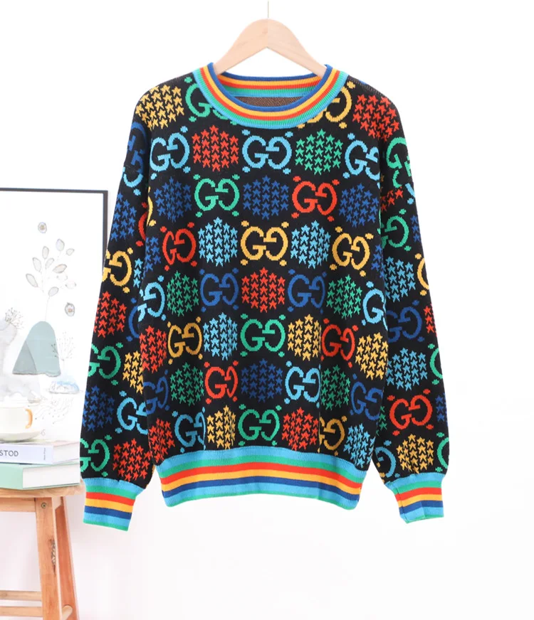 Женский трикотажный жаккардовый пуловер с длинным рукавом и круглым вырезом
Женский трикотажный жаккардовый пуловер с длинным рукавом и круглым вырезом