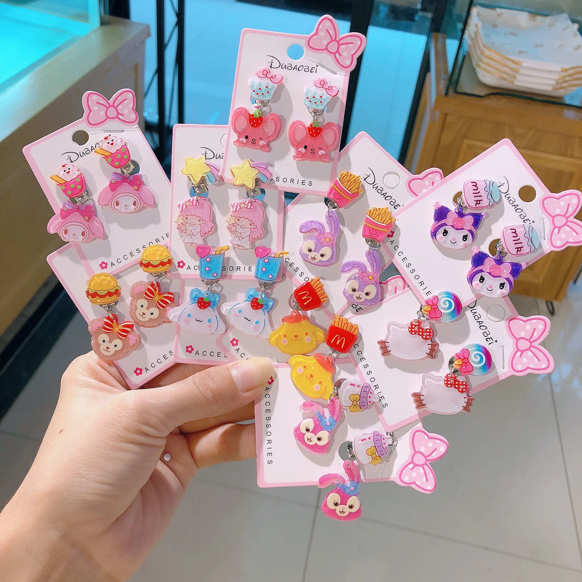 Sanrio Hello Kitty Ear Clip Earrings My Melody, Kuromi, Cinnamoroll Women's Girls Cute Jewelry Exquisite Gifts for Girlfriend
Sanrio Hello Kitty Ear Clip Earrings My Melody, Kuromi, Cinnamoroll Women's Girls Cute Jewelry Exquisite Gifts for Girlfriend