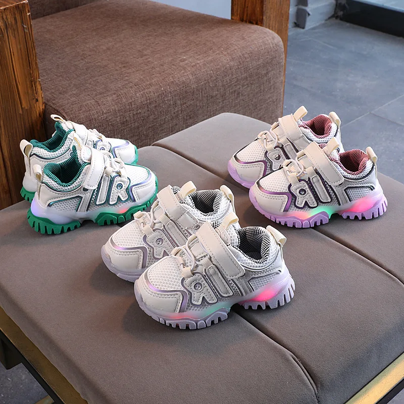 Boys Damping Luminous Sneakers Baby Glowing Shoes Children Breathable Wear-resistant Sneakers Girls Led Light Up Shoes Toddler
Boys Damping Luminous Sneakers Baby Glowing Shoes Children Breathable Wear-resistant Sneakers Girls Led Light Up Shoes Toddler