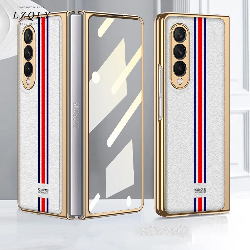 Folding Clear Leather Cover For Samsung Galaxy Z Fold 3 2 5G Case Camera Protection Shockproof Phone Case Luxury Coque Fundas
Folding Clear Leather Cover For Samsung Galaxy Z Fold 3 2 5G Case Camera Protection Shockproof Phone Case Luxury Coque Fundas