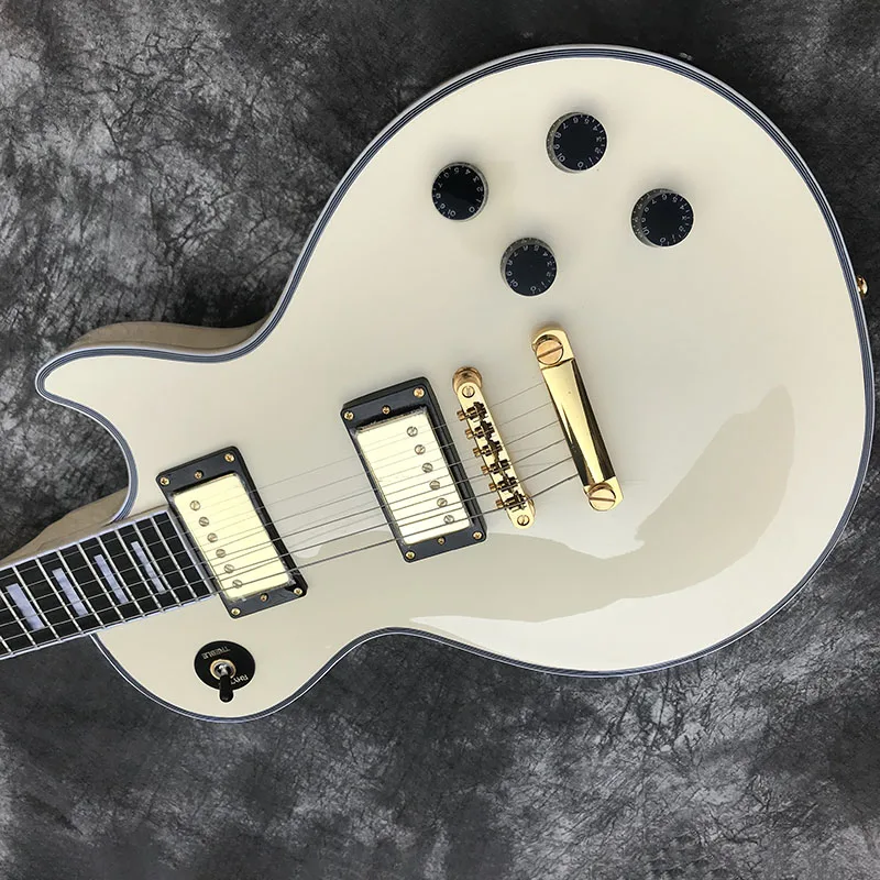 Chinese Electric Guitar Frets Bingding Off-White Color Mahogany Body And Neck Ebony fingerboard
Chinese Electric Guitar Frets Bingding Off-White Color Mahogany Body And Neck Ebony fingerboard