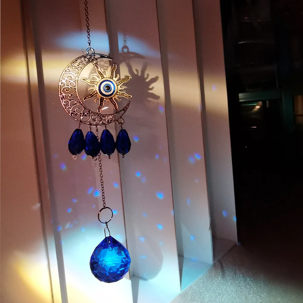 Evil Eyes Windchime Handcraft Pendant Crystal Wind Chimes Sun Catchers Home Garden Hanging Wind Bells Light Catching Decoration
Evil Eyes Windchime Handcraft Pendant Crystal Wind Chimes Sun Catchers Home Garden Hanging Wind Bells Light Catching Decoration