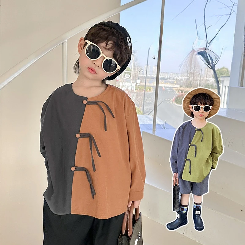 Рубашка для мальчиков, пальто, одежда на весну и осень, новинка 2023, подходящая цветная рубашка, модная детская рубашка с длинным рукавом
Рубашка для мальчиков, пальто, одежда на весну и осень, новинка 2023, подходящая цветная рубашка, модная детская рубашка с длинным рукавом