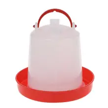 Chicken Feeder Waterer Baby Chick Drinker Feeder with Carrying Handle Capacity 1.5 L Chicken Water Feeder Pet Supplies