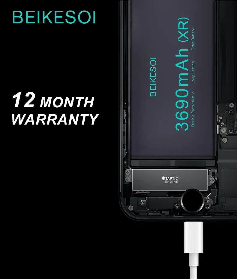 BEIKESOI Original IC Chip Battery For iPhone 5S 6 6S 7 8 Plus X XR XS MAX Battery For iPhone 11 12 PRO MAX Batteries With Tools
BEIKESOI Original IC Chip Battery For iPhone 5S 6 6S 7 8 Plus X XR XS MAX Battery For iPhone 11 12 PRO MAX Batteries With Tools