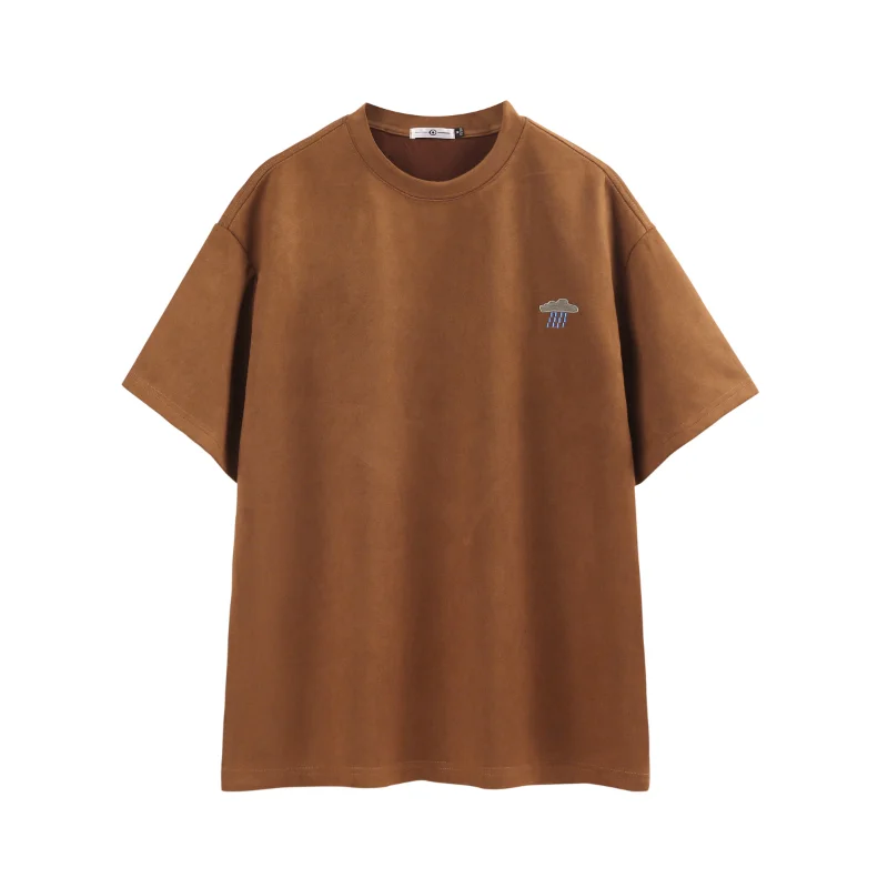 2023 New Suede Embroidery Men's T-shirts American Vintage Casual Loose Tshirt Couples Short-sleeved Unisex Tee Tops 
2023 New Suede Embroidery Men's T-shirts American Vintage Casual Loose Tshirt Couples Short-sleeved Unisex Tee Tops