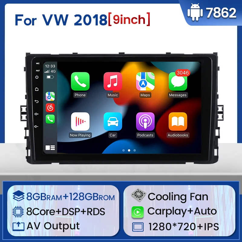 Android 11 8+128G 9‘’ Car Video Player navigation GPS For VW/Volkswagen/Golf/Polo/Tiguan/Passat/b7/b6/Octavia DSP carplay 4GLTE
Android 11 8+128G 9‘’ Car Video Player navigation GPS For VW/Volkswagen/Golf/Polo/Tiguan/Passat/b7/b6/Octavia DSP carplay 4GLTE