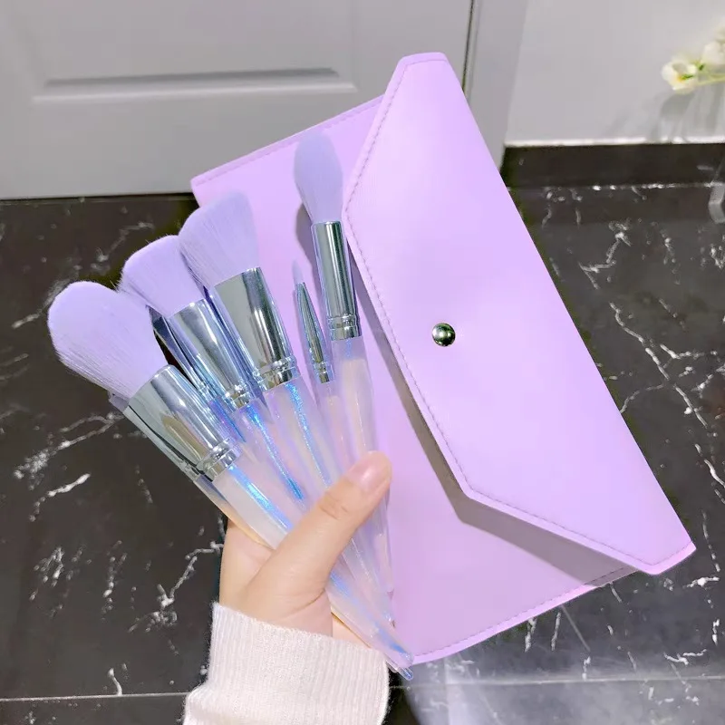 10Pcs Glitter Purple Makeup Brushes Set with Bag Professional Eye Shadow Powder Foundation Sculpting Highlighter Eyebrow Brush
10Pcs Glitter Purple Makeup Brushes Set with Bag Professional Eye Shadow Powder Foundation Sculpting Highlighter Eyebrow Brush